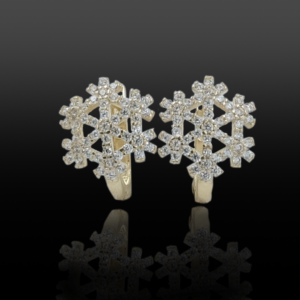 Kar Tanesi Küpe (14K)