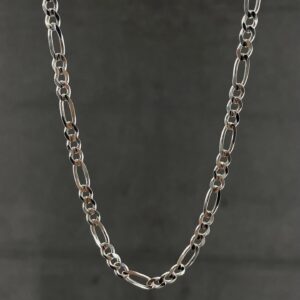 14 Ayar Beyaz Altın Erkek Zincir