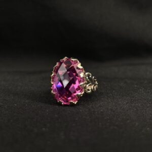 Pembe Turmalin Taşlı Yüzük