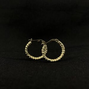 14 Ayar Dorika Halka Altın Küpe