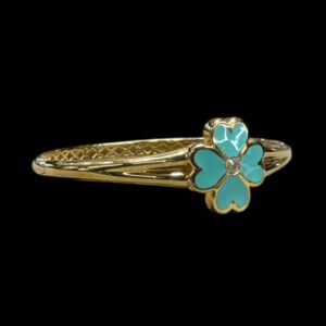 Eterna Turkuaz Mineli Yonca Bilezik